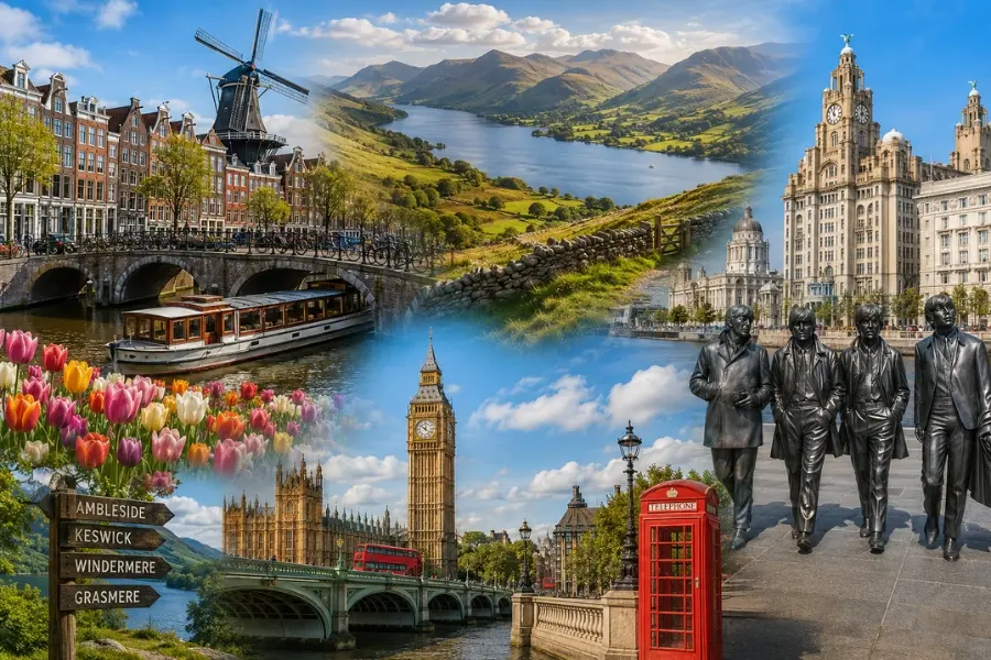 Amsterdam – Lake District – Liverpool – Londýn